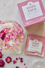 Load image into Gallery viewer, Mala Tara Red Damask Rose Whole Flower Tea 1 oz Box - 10 boxes x 1oz case