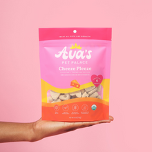 Load image into Gallery viewer, Ava's Pet Palace Organic Baked Dog Treats Bag - Cheeze Pleeze
