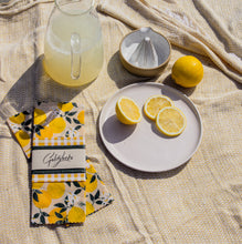 Load image into Gallery viewer, Goldilocks Goods Beeswax Food Wraps: Amalfi Lemons Set of 3