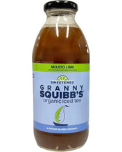 Load image into Gallery viewer, Granny Squibbs Mojito Lime Sweetened Organic Iced Tea - 12 bottles x 16oz case