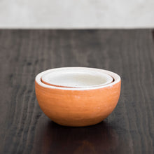 Load image into Gallery viewer, Wool+Clay Terracota & White Nested Clay Ramikens