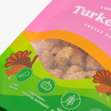 Load image into Gallery viewer, Ava's Pet Palace Freeze Dried Dog Treats Bag - Turkey Poppers