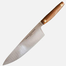Load image into Gallery viewer, Virginia Boys Kitchens 8 Inch Stainless Steel Chef Knife with Walnut Handle
