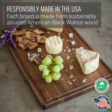 Load image into Gallery viewer, Virginia Boys Kitchens Medium Walnut Wood Cutting Board