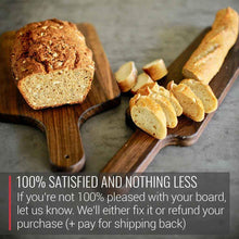 Load image into Gallery viewer, Virginia Boys Kitchens 4 x 20 Walnut Cutting Board and Bread Paddle with Handle