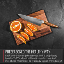 Load image into Gallery viewer, Virginia Boys Kitchens Small Walnut Wood Cutting Board