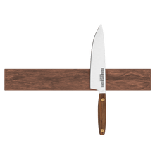 Load image into Gallery viewer, Virginia Boys Kitchens 15" Wall Mounted Magnetic Walnut Knife Rack - Holds 7 Knives