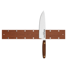 Load image into Gallery viewer, Virginia Boys Kitchens 16" Wall Mounted Magnetic Walnut Wood Knife Rack - Holds 7 Knives