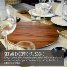 Load image into Gallery viewer, Virginia Boys Kitchens Walnut Wood Lazy Susan Centerpiece