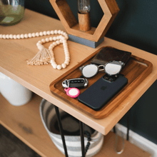 Load image into Gallery viewer, Virginia Boys Kitchens Valet Tray - Catch All Tray - Accessories Organizer - Walnut Wood