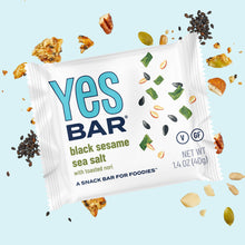Load image into Gallery viewer, YES BAR® Black Sesame Sea Salt Pack - 6 Packs
