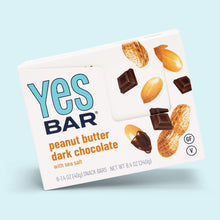 Load image into Gallery viewer, YES BAR® Peanut Butter Dark Chocolate Pack - 6 Packs