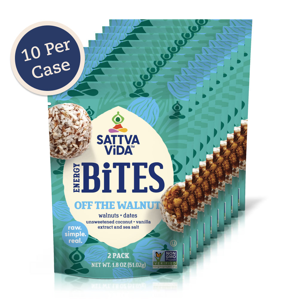 Sattva Vida Off The Walnut Energy Bites Packs - 2 pieces x 10 packs