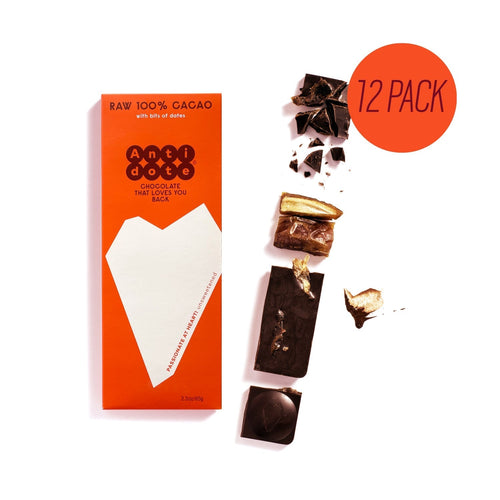 Antidote Chocolate - ANTIDOTE CHOCOLATE XOCHI: RAW 100% CACAO + DATES Cases - 3 cases x 12 bars - Chocolate Bars | Delivery near me in ... Farm2Me #url#