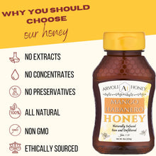 Load image into Gallery viewer, Arvoli Honey - Arvoli Honey Mango Habanero Honey Bottle - 8 oz - Honey | Delivery near me in ... Farm2Me #url#