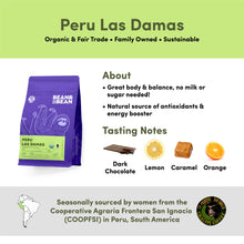 Load image into Gallery viewer, Bean &amp; Bean Coffee Roasters - Peru Las Damas Coffee by Bean &amp; Bean Coffee Roasters - | Delivery near me in ... Farm2Me #url#
