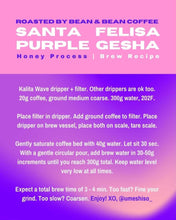 Load image into Gallery viewer, Bean &amp; Bean Coffee Roasters - Santa Felisa Gesha Honey Coffee by Bean &amp; Bean Coffee Roasters - | Delivery near me in ... Farm2Me #url#
