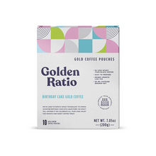 Load image into Gallery viewer, Birthday Cake Gold Coffee Pouches