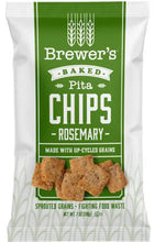 Load image into Gallery viewer, Brewer's Crackers Rosemary Pita Chips - 12 Bags x 7 oz