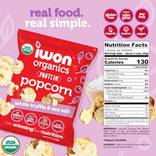 Load image into Gallery viewer, CampusProtein.com - iwon Organics Organic Protein Popcorn - | Delivery near me in ... Farm2Me #url#