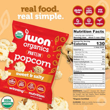 Load image into Gallery viewer, CampusProtein.com - iwon Organics Organic Protein Popcorn - | Delivery near me in ... Farm2Me #url#