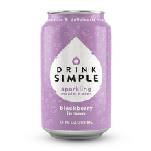 Load image into Gallery viewer, Drink Simple - Mixed 12 Pack Sparkling Maple Waters- 4 Flavors: Tart Cherry Vanilla, Raspberry Lemon, Blackberry Lemon, and Orange Cream by Drink Simple - Farm2Me - carro-6365873 - -