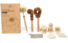 Load image into Gallery viewer, ecozoi - Dish Brush Set, 9 Piece Kitchen Scrub, Zero Waste Brush Set, Plant Based Vegetable Brush Set by ecozoi - | Delivery near me in ... Farm2Me #url#