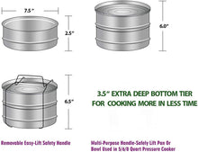 Load image into Gallery viewer, ecozoi - ecozoi Instant Pot Insert Pans, 2 Tier for 3 Qt / 5 Qt Pressure Cookers - | Delivery near me in ... Farm2Me #url#