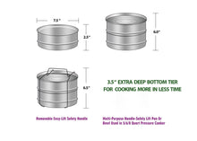 Load image into Gallery viewer, ecozoi - ecozoi Instant Pot Insert Pans, 2 Tier for 6 Qt / 8 Qt Pressure Cookers - | Delivery near me in ... Farm2Me #url#