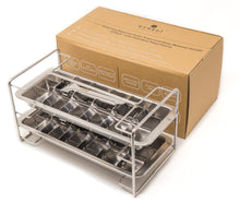 Load image into Gallery viewer, ecozoi - ecozoi Stainless Steel Ice Cube Trays with Easy Release Handle, 2 Pack with Rack - | Delivery near me in ... Farm2Me #url#