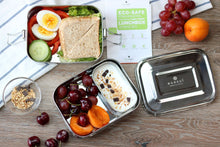 Load image into Gallery viewer, ecozoi - ecozoi Stainless Steel Lunch Box, 2 Tier Leak Proof, 60 Oz - | Delivery near me in ... Farm2Me #url#
