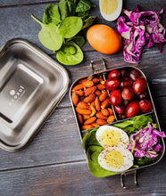 Load image into Gallery viewer, ecozoi - ecozoi Stainless Steel Lunch Box, 3 Compartment Leak Proof, 24 Oz - | Delivery near me in ... Farm2Me #url#