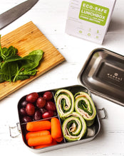 Load image into Gallery viewer, ecozoi - ecozoi Stainless Steel Lunch Box, 3 Compartment Leak Proof, 24 Oz - | Delivery near me in ... Farm2Me #url#