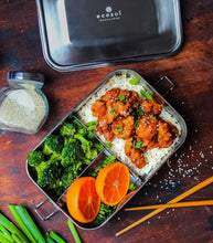 Load image into Gallery viewer, ecozoi - ecozoi Stainless Steel Lunch Box, 3 Compartment Leak Proof, 50 Oz - | Delivery near me in ... Farm2Me #url#