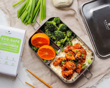 Load image into Gallery viewer, ecozoi - ecozoi Stainless Steel Lunch Box, 3 Compartment Leak Proof, 50 Oz - | Delivery near me in ... Farm2Me #url#