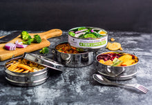 Load image into Gallery viewer, ecozoi - ecozoi Stainless Steel Lunch Box, 4 Tier Round with Spork, 55 Oz - | Delivery near me in ... Farm2Me #url#