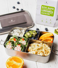 Load image into Gallery viewer, ecozoi - ecozoi Stainless Steel Lunch Box, 5 Compartment, Leak Proof, 50 Oz - | Delivery near me in ... Farm2Me #url#