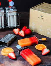 Load image into Gallery viewer, ecozoi - ecozoi Stainless Steel Popsicle Molds and Rack, Square Shape, Steel Sticks - | Delivery near me in ... Farm2Me #url#