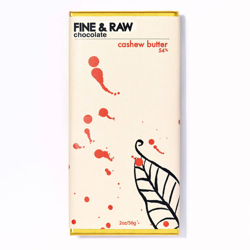 FINE & RAW chocolate - Fine and Raw Chocolate Bars, Cashew Butter Filled, Organic (54% Cocoa / Cacao) - 10 Bars x 2oz - Snacks | Delivery near me in ... Farm2Me #url#
