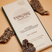Load image into Gallery viewer, Fungible Chocolates - Functional Turkey Tail Mushroom Dark Chocolate Bar for Immunity (85% cacao) by Fungible Chocolates - | Delivery near me in ... Farm2Me #url#