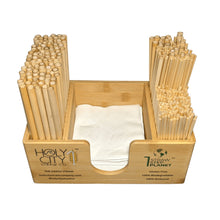 Load image into Gallery viewer, Holy City Straw Company - Bamboo Straw and Napkin Bar Caddy by Holy City Straw Company - | Delivery near me in ... Farm2Me #url#