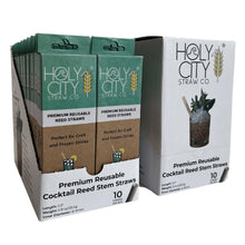 Load image into Gallery viewer, Holy City Straw Company - Cocktail Reed Stem Drinking Straws | Inner pack | 20 x 10ct. Boxes by Holy City Straw Company - | Delivery near me in ... Farm2Me #url#