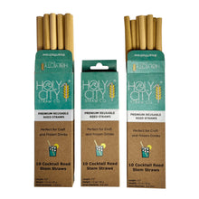 Load image into Gallery viewer, Holy City Straw Company - Cocktail Reusable Reed Straws | 3 Pack Bundle by Holy City Straw Company - | Delivery near me in ... Farm2Me #url#