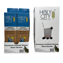 Load image into Gallery viewer, Holy City Straw Company - Cocktail Wheat Stem Drinking Straws | Inner Pack | 10 x 50ct. Boxes by Holy City Straw Company - | Delivery near me in ... Farm2Me #url#