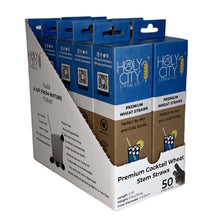 Load image into Gallery viewer, Holy City Straw Company - Cocktail Wheat Stem Drinking Straws | Inner Pack | 10 x 50ct. Boxes by Holy City Straw Company - | Delivery near me in ... Farm2Me #url#
