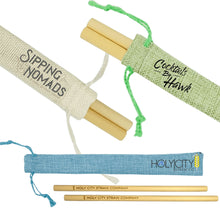 Load image into Gallery viewer, Holy City Straw Company - Customizable Two Straw/Jute Pouch Combo by Holy City Straw Company - | Delivery near me in ... Farm2Me #url#
