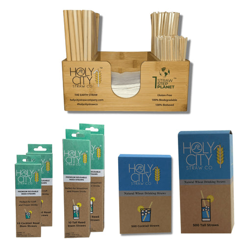 Holy City Straw Company - Premium Home Bar Starter Package by Holy City Straw Company - | Delivery near me in ... Farm2Me #url#