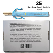 Load image into Gallery viewer, Holy City Straw Company - Tall Reed Straw/Pouch Combo | Inner Pack | 25ct. by Holy City Straw Company - | Delivery near me in ... Farm2Me #url#