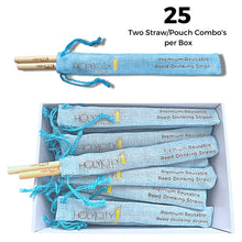 Load image into Gallery viewer, Holy City Straw Company - Tall Reed Straw/Pouch Combo | Inner Pack | 25ct. by Holy City Straw Company - | Delivery near me in ... Farm2Me #url#
