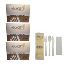 Load image into Gallery viewer, Holy City Straw Company - Wrapped Bamboo Cutlery Set by Holy City Straw Company - | Delivery near me in ... Farm2Me #url#